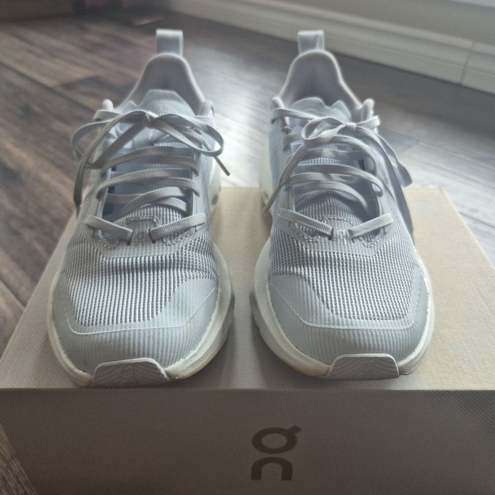 On Cloudpulse Next Running Athletic Shoes White Blue Gray Arctic Glacier 8.5 40 - Picture 5 of 11